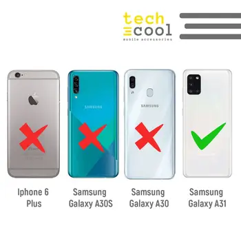 FunnyTech®capa de Silicone para Samsung Galaxy A31 l Paris motivos