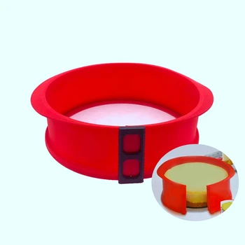 BMBY-Silicone Springform Pan com Base de Vidro em 3D Sugarcraft Fondant Bolo de Muffin de Chocolate do Molde Diy Panificação Pastelaria Molde