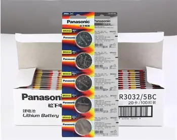 5pcs/monte Novo Original Panasonic BR3032 ECR3032 DL3032 3V Botão de Célula tipo Moeda de Baterias do Carro Elétrico com Controle Remoto de Alarme de Bateria