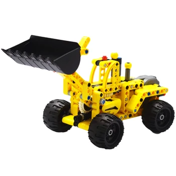 Cada Puxar de Volta a Carregar o Carro Guindaste Modelo de Blocos de Construção Técnico de Engenharia de Caminhão de Tijolos de Educação de Brinquedos para Crianças