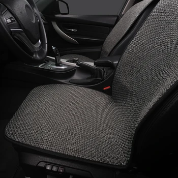 Assento Do Carro, Capa De Linho Frente Almofada Do Assento Confortável E Respirável Auto Peças Adequadas Para Todos Os Modelos