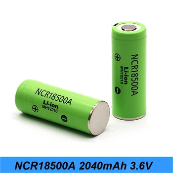 NCR18500A 2040mAh 3.7 V Bateria Recarregável De lítio de bateria 18500 3,7 v para a bateria da câmera/lanterna LED SE14