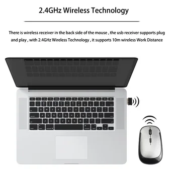 Mini 2.4 Ghz Wireless Mouse Óptico USB Receptor 1200 DPI Ultra Fino Slim sem Fio Ergonomicamente Mouses Para notebook PC Vídeo do Jogo