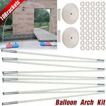 Balão da Coluna Kits de Arco de Ficar com 10 Suportes de 2 Bases de 50 Fivelas e 2 Connectores Balões e Acessórios para a Decoração do Partido