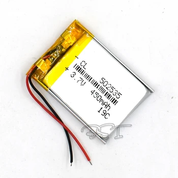 3.7 V bateria de lítio Recarregável de polímero de lítio de Célula de Li-ion Polímero 502535 450mAh Para PSP Navi GPS MP3 MP4 Câmera alto-Falante