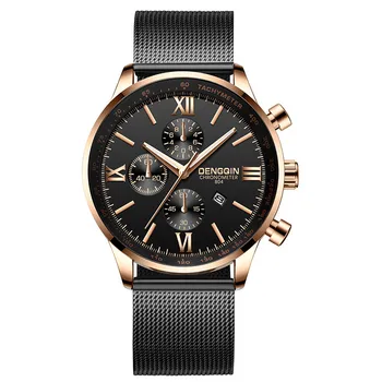 Relógio Masculino CUENA 2019 Melhor Vender Homens do Relógio Marca de Topo de Luxo, Relógios de Quartzo Homens Esporte Militar de Aço Inoxidável do Relógio de Pulso