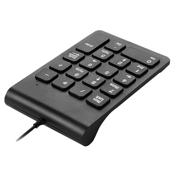 Mini USB com Fio Teclado Numérico Numérico 18 Teclas de Teclado Digital para a Contabilidade de Caixa do Laptop Windows Android Tablets Notebook PC