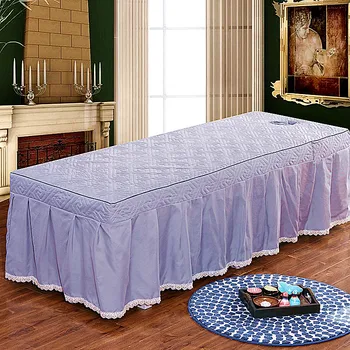 Alta Qualidade da Beleza do Salão de Tampa de Cama de Renda Beleza Colcha com Furo Massagem de Corpo lençol de pano colcha de cama