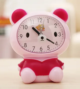Crianças Relógio Despertador Desenho Animado Do Urso Sapo Gato Silencioso Relógios Relógio O Tempo Parar Gato Relógios Decoração Da Casa Do Mudo Eletrônico Relógio De Mesa