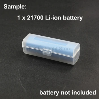 Bateria de Armazenamento de Caixa para 1 x 21700 Bateria - Transparente ( 2 pcs )