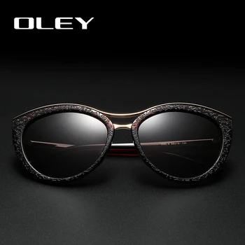 OLEY de Alta Qualidade, Óculos estilo Olho de Gato Mulheres marca o designer de Óculos de Sol Polarizados para a mulher de Condução óculos de gafas zonnebril dames
