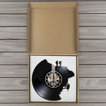Escalada disco de Vinil Relógio de Parede de Alpinismo Preto Arte de Parede Decoração o Escalador Retro Relógio Relógio de Corte a Laser De disco de Vinil LP