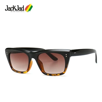 JackJad 2020 Moda Estilo Quadrado de Dois Pontos Rebites UV400 Óculos degradê Vintage Design da Marca de Óculos de Sol Oculos De Sol 40060