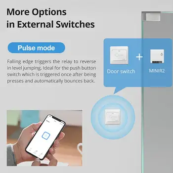 Sonoff Mini2 /R2 DIY wi-Fi Smart Switch Pequeno Controle Remoto Casa Temporizador Universal Switch Inteligente de Apoio com Alexa Google