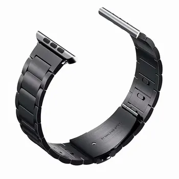 A banda de Metal para applewatch 3 bracelete pulseira para o iWatch 38 42 mm em aço inoxidável banda ajustável para 20mm 22mm
