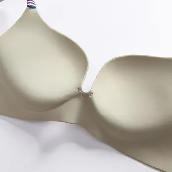 Sexy bralette para as mulheres push-up bra sem fio de algodão nenhum traço respirável sutiã