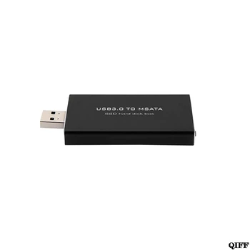 Drop Ship&Atacado USB 3.0 para o SSD mSATA de Disco Rígido da Caixa de Conversor Adaptador Gabinete Externo Caso APR28