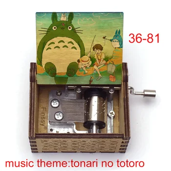 Chegada nova Totoro Caixa de Música música Tema tonari não totoro Mão-ed Musical Caixa de menino menina de presente de ano novo de Presente de natal