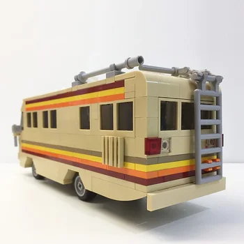Moc Breaking Bad RV-A Krystal Navio Filme RV Trem Caminhão Modelo de Bloco de Construção MOC-17836 Brinquedo infantil Presente