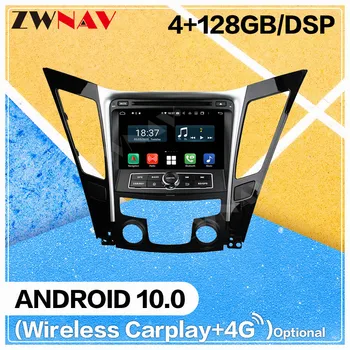 128GB Carplay Android de 10 tela de DVD do Carro da Hyundai SONATA 2011 2012 2013 WiFi GPS Navi Auto-Rádio Estéreo de Áudio da unidade principal