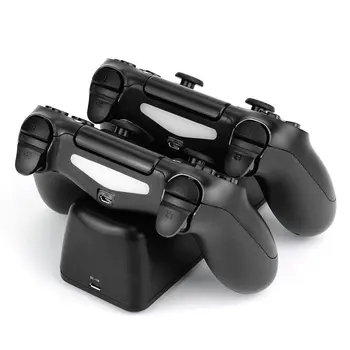 Para PS4 Controlador, Carregador,Carregador Dual com o Estado de Carregamento da Tela para o PlayStation 4 / PS4 Slim / PS4 Pro Controller