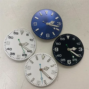 Luminosa ponteiros do Relógio Mostrador do Relógio de Ponteiro para Miyota 8215 para Mingzhu 2813 Relógio Mecânico Automático Movimento