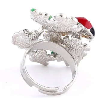 ANNGILL mais Recentes Encantador Anéis Jóias Promoção Acessórios de Moda de Esmalte Borboleta, Flor, Joaninha Anéis de Casamento para as Mulheres