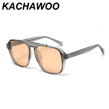 Kachawoo homens óculos de sol polarizados fotossensíveis de condução de alta qualidade, transparente, óculos de sol para mulheres TR90 sombra de sol de verão