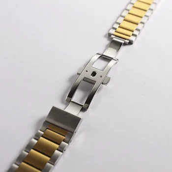 Aço inoxidável pulseira 20 mm, pulseira de metal sólido banda assista a Extremidade Curva de aço pulseira de relógio OMEGA AT150