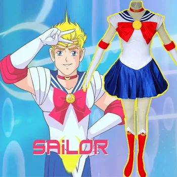 Homens Gays Traje Cosplay De Sailor Moon, Anime Terno De Halloween Cosplay Vestidos Para Unisex Adultos Homens De Uniformes Escolares Bonitos Vestidos Sexy