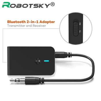 2 em 1 Bluetooth 5.0 transmissor e receptor APTX sem fio de áudio de 3.5 mm jack auxiliar adaptador para carro leitor de música TV fone de ouvido