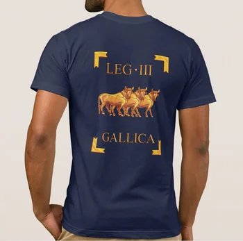 1º Legião, Adiutrix com Capricórnio Exibido na parte de Trás Como Um Legionário Vexillum dos Homens T-Shirt