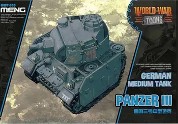 Meng Modelo WWT-005 alemão Médio Tanque Panzer III (Q Edition) Guerra Mundial Toons AAA