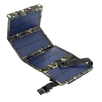 20W Solar do Carregador do Telefone 5V 2A USB Carregador rápido Folding Painel Solar para transporte rodoviário Acampamento ao ar livre Solar prancha de Carregamento para celular