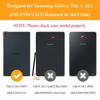 Magnético Case Capa Para Samsung Galaxy Tab Um 2019 10.1