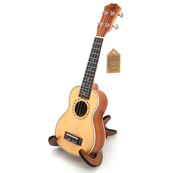 SevenAngel de 21 polegadas Ukulele 4 cordas Havaiano Mini guitarra Ingman madeira de abeto painel Superior Ukelele ABS afiação Uku