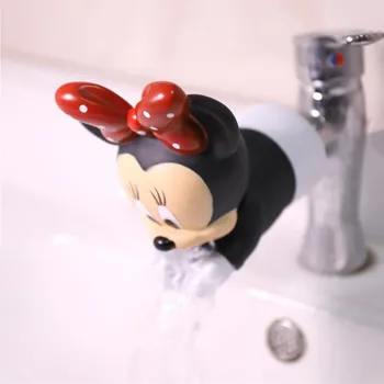 De Disney Do Minnie Do Mickey Mouse Torneira Extensor De Poupança De Água Cartoon Torneira Ferramenta De Extensão De Crianças A Lavar As Mãos De Banho Cozinha