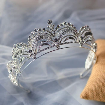 Fabuloso Noiva Tiara Coroas De Casamento Diadema De Rainha Tiara De Noiva E Acessórios Para O Cabelo