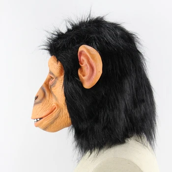 Lance Gorila Máscara do Partido Máscaras de Halloween Adultos Látex Macaco Engraçado Máscara para Cosplay Traje de Festa de Halloween Decoração de Suprimentos