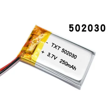 502030 052030 3,7 V 250 mah bateria de lítio-ion polímero bateria qualidade dos bens do FCC ROHS do CE da autoridade de certificação