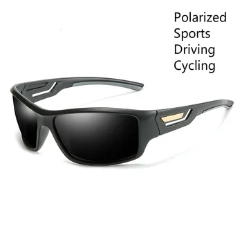 Os Óculos de sol polarizados Homens, Mulheres, Esportes de Condução Óculos de proteção Óculos de Sol UV400 Óculos Masculino com Óculos de Caso