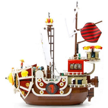 Thousand Sunny Navio Barco Pirata Criador Do Modelo De Construção De Blocos De 1484 Peça Tijolos Meninos Presentes De Aniversário De Crianças Brinquedos Para Crianças