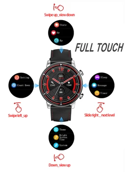 R9 Smart Watch 2020 IP68 Waterproof a Sport Fitness Tracker Monitor de frequência Cardíaca Bluetooth 5.0 Smarth Assistir Homens Mulheres Smartwatch