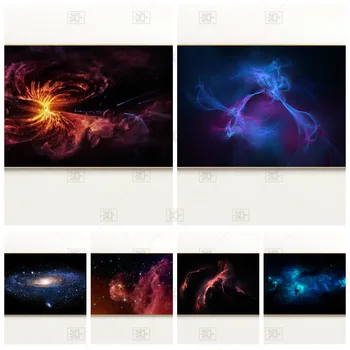 Espaço Nebulosa Universo Nuvens Galaxy Parede De Fotos De Sala De Estar Com Decoração Moderna Maison Estrelas Tela De Pintura Cuadros