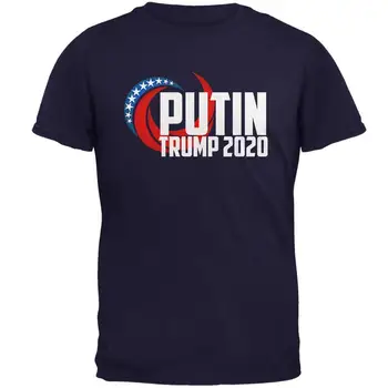 2020 Putin e Trump Mens T-Shirt Unisexo Verão Casual Harajuku T-Shirt Engraçada Algodão T-Shirt com Desconto Quente Nova Tshirt