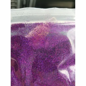 1 Saco de 50 Gramas 008 (0,2 mm ) Ultra Fino Brilho Cor Roxa Hexágono Forma Holográficos, Glitter para Unhas Arte & Decoração DIY D0.2