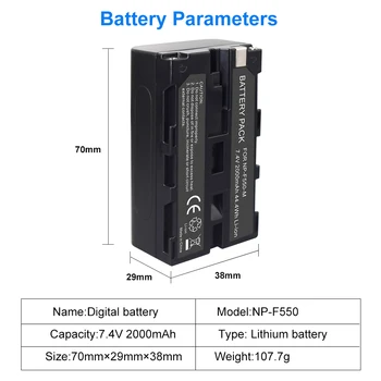 NP-F550 NP-F570 NP-F330 F550 NP Bateria da Câmera USB Batetry para Sony NP-F330 NP-F530 NP-F570 NP-F730 NP-F750 CCD-RV100