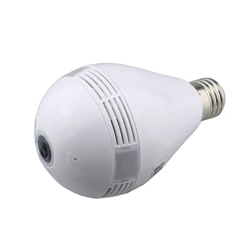 V380 HD 360 Câmara bulbo lâmpada LED 960P sem Fio Panorâmica, Casa de Segurança do CCTV do WiFi olho de peixe, IP Câmera