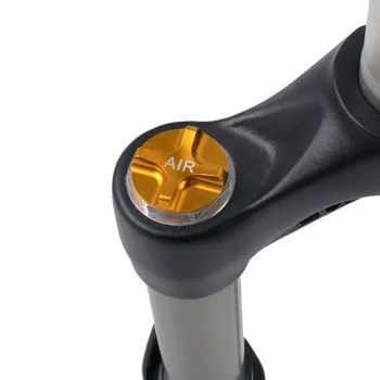 ZTTO CNC Bicicleta de Montanha com Ar Gás Garfo Valor de Cobertura MTB Garfo Dianteiro Tampa do Protetor de Peças de Bicicleta Ouro Azul