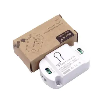 10A wi-Fi Smart Interruptor de Luz Universal Disjuntor Timer Controle Remoto sem Fio Funciona Com Alexa Inicial do Google Smart Home
